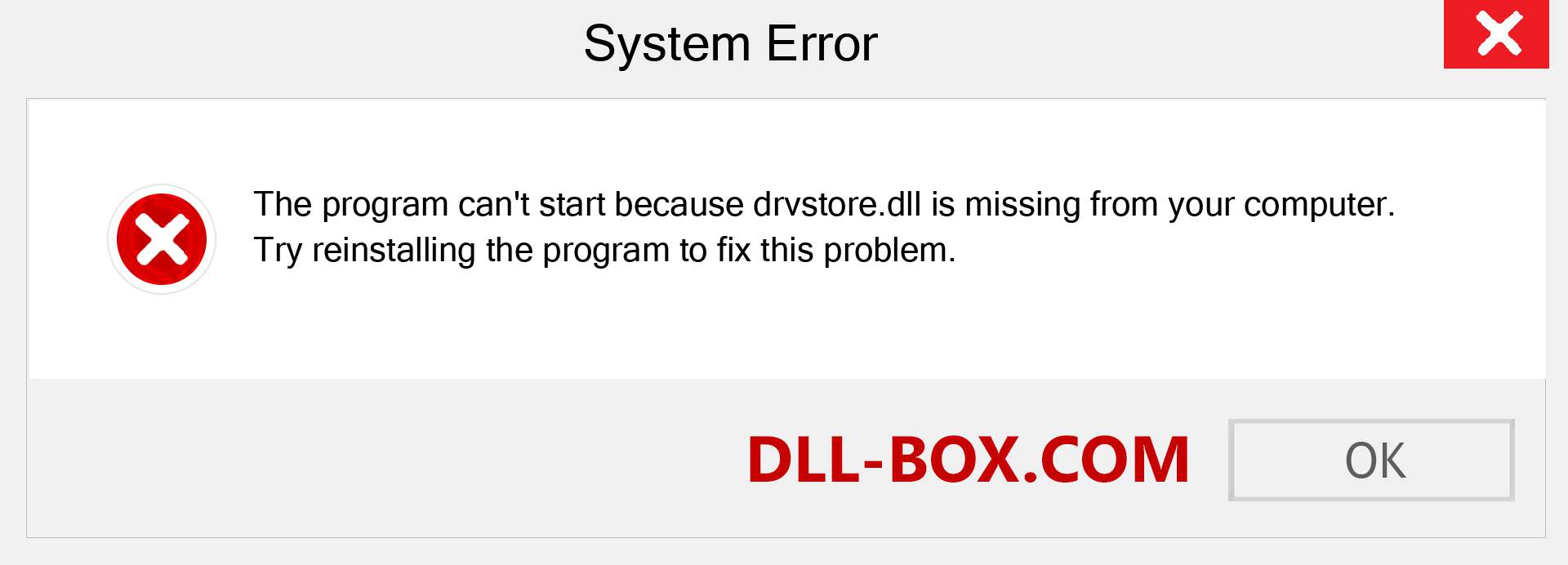  drvstore.dll file is missing?. Download for Windows 7, 8, 10 - Fix  drvstore dll Missing Error on Windows, photos, images